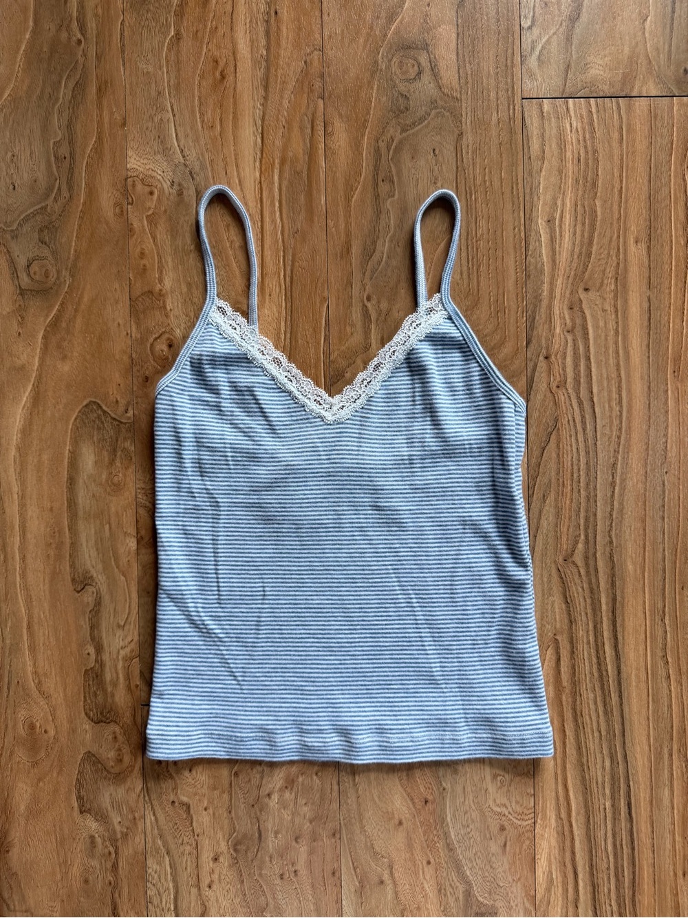 Brandy Melville lace striped tank top